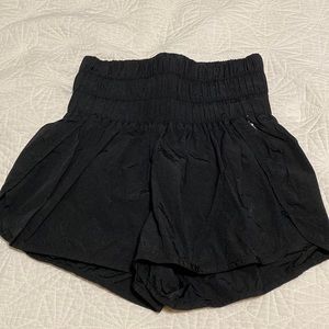 Free people black workout shorts